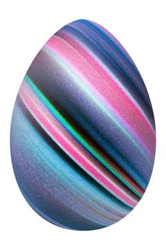 Modern Easter Egg, multicolored Egg Illustrazione stock