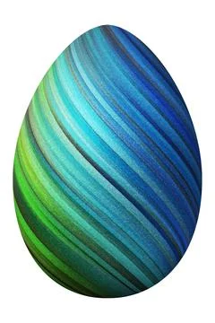 Modern Easter Egg, multicolored Egg Illustrazione stock