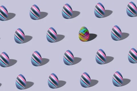 Modern Easter egg pattern made, multicolored Egg Stockillustratie
