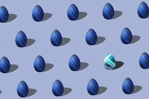 Modern Easter egg pattern made, multicolored Egg Illustrazione stock