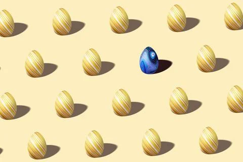 Modern Easter egg pattern made, multicolored Egg 스톡 일러스트