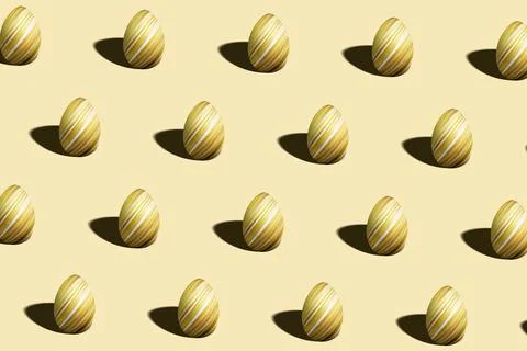 Modern Easter egg pattern made, multicolored Egg Illustrazione stock