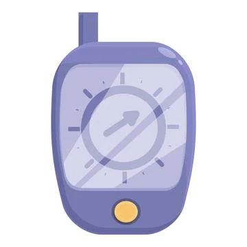 Modern echo sounder showing depth of water Stock Illustration