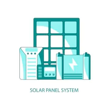 Modern eco technologies Stock Illustration