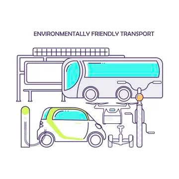 Modern eco technologies Stock Illustration