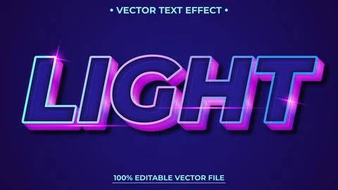 Modern editable text effect vibrant modern color shiny. Text style effect. .. Stock Illustration
