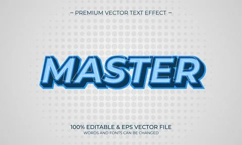 Modern editable text style effect. Editable font style. Vector Illustration Stock Illustration