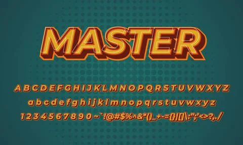 Modern editable text style effect. Editable font style. Vector Illustration Stock Illustration
