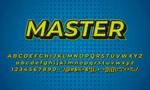 Modern editable text style effect. Editable font style. Vector Illustration Stock Illustration