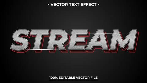Modern editable text style effect carbon texture and futuristic style Illustrazione stock