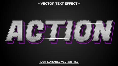 Modern editable text style effect carbon texture and futuristic style Illustrazione stock