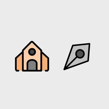 Modern education and school vector symbol set イラスト素材