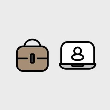 Modern education and school vector symbol set 스톡 일러스트