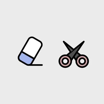 Modern education and school vector symbol set Stock-Illustration