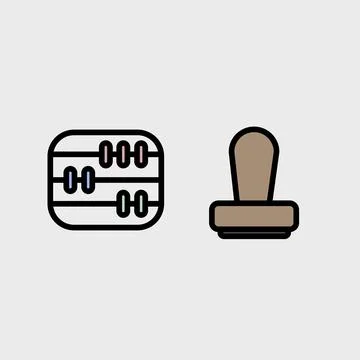 Modern education and school vector symbol set イラスト素材