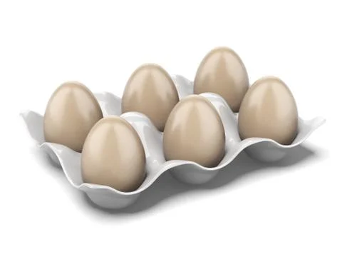 Modern egg box Stock Illustration