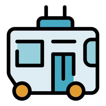 Modern electric bus driving through city, providing sustainable transportatio Stock Illustration