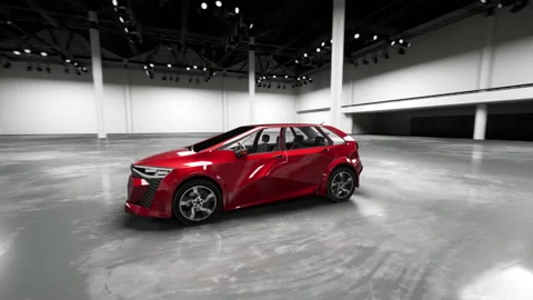 Modern electric car Stock Footage 158540489