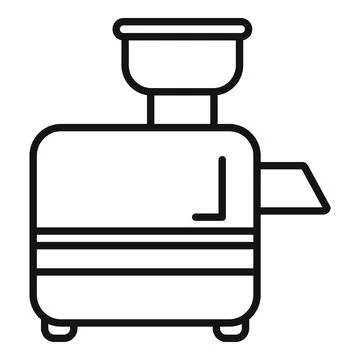 Modern electric grain grinder crushing machine icon イラスト素材