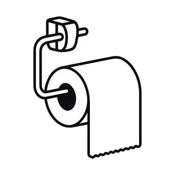 Modern electric heating device connected to a roll of paper towel for dryin.. Stock Illustration