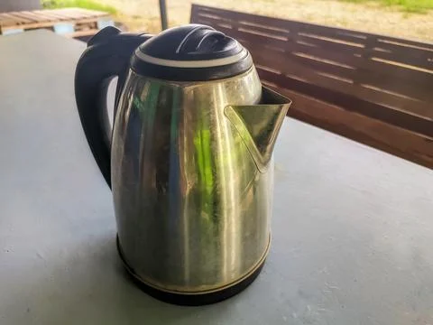 A modern electric kettle Stock Photos
