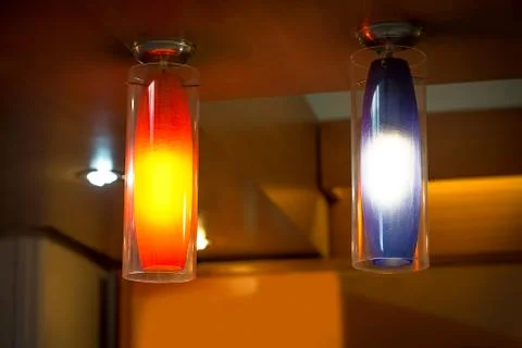 Modern electric lamp Stock Photos