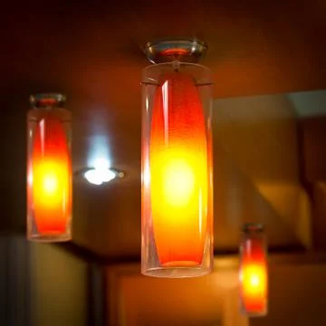 Modern electric lamp Stock Photos
