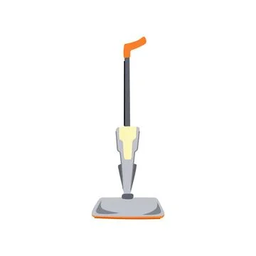 Modern electric mop cartoon vector illustration Stock Illustration