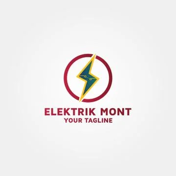 Modern Electric vector logo design template inspiration Stock Illustration