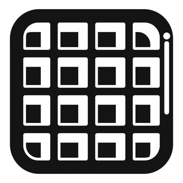 Modern electric waffle maker preparing delicious breakfast Stock Illustration