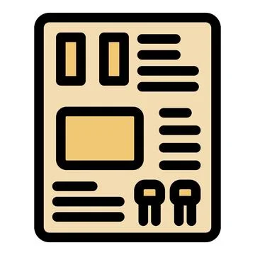 Modern electrical panel displaying circuit information and fuse placement Stock Illustration