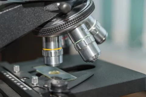 Modern electron microscope Stock Photos