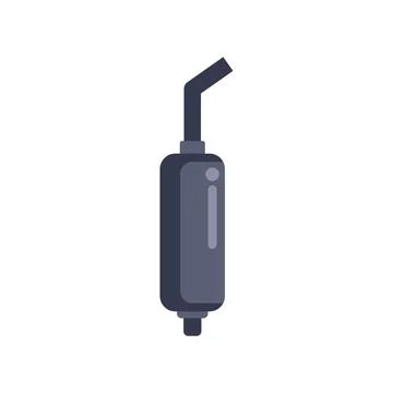 Modern electronic cigarette vaporizer device with cartridge replacing tobac.. Stock Illustration