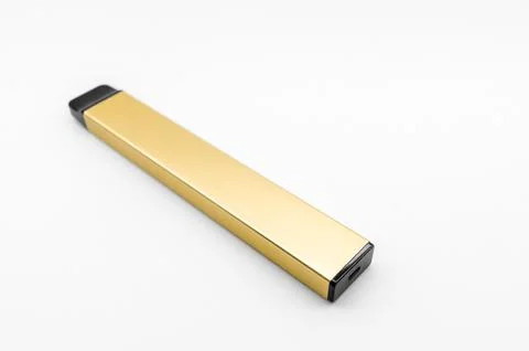 Modern electronic cigarette on a white background. Fashionable smoking device. E Stock Photos