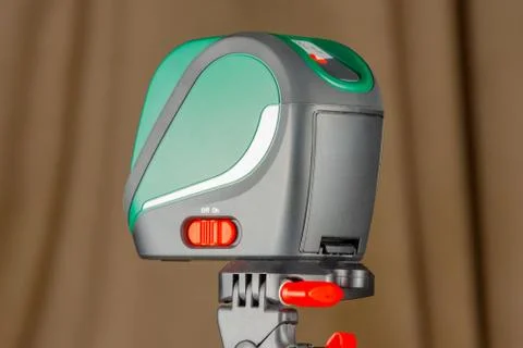 Modern electronic laser plane Builder is a real and irreplaceable assistant i Foto stock