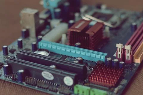 Modern electronics and digital technology concept Stock Photos