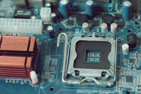 Modern electronics and digital technology concept Stock Photos