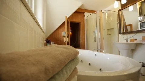 Modern Elegant Bathroom Stock-Footage 94348014