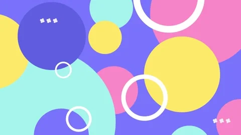 Modern elegant geometric pattern elements in a colorful and abstract background Stock Footage 304940996