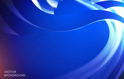 Modern element vector with wavy and abstract stylish with blue color Stock Illustration