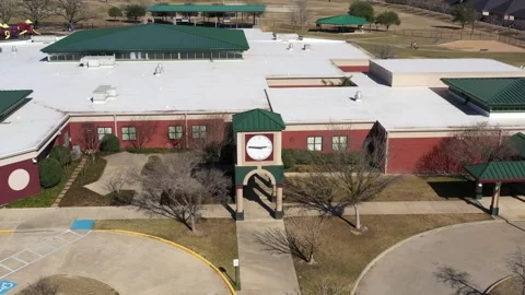 Modern Elementary School and Playground Bryan Texas USA Video stock 335664933