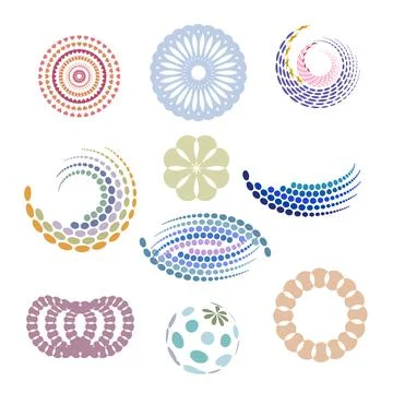 Modern elements  graphic design vector set. Stock Illustration