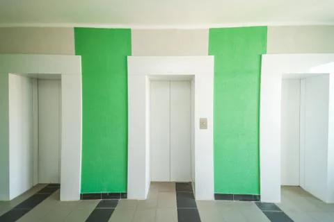 Modern elevator doors Stock Photos