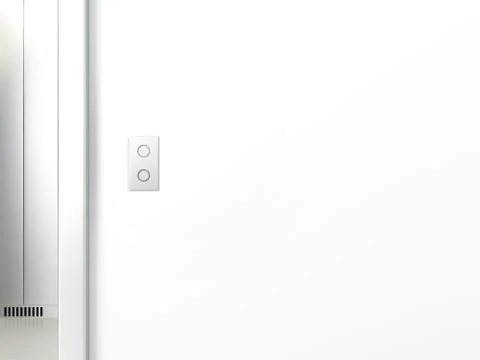 Modern elevator with empry space on the wall Stock Illustration