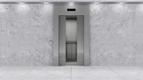 Modern Elevator Stock Footage 32781770
