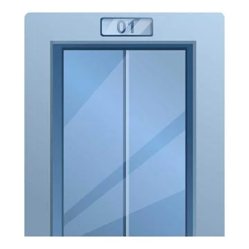 Modern elevator icon, cartoon style Ilustración de archivo