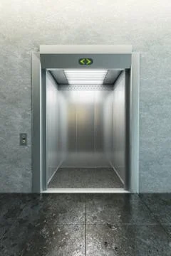 Modern elevator Illustrazione stock