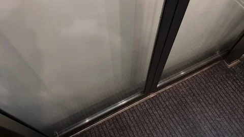 Modern Elevator Moving Down in Thun Stock Footage 250100896