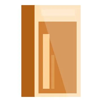 Modern elevator with open doors showing empty cabin Ilustración de archivo