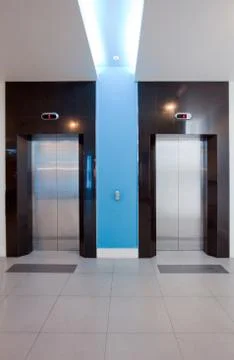 Modern elevator Stock Photos